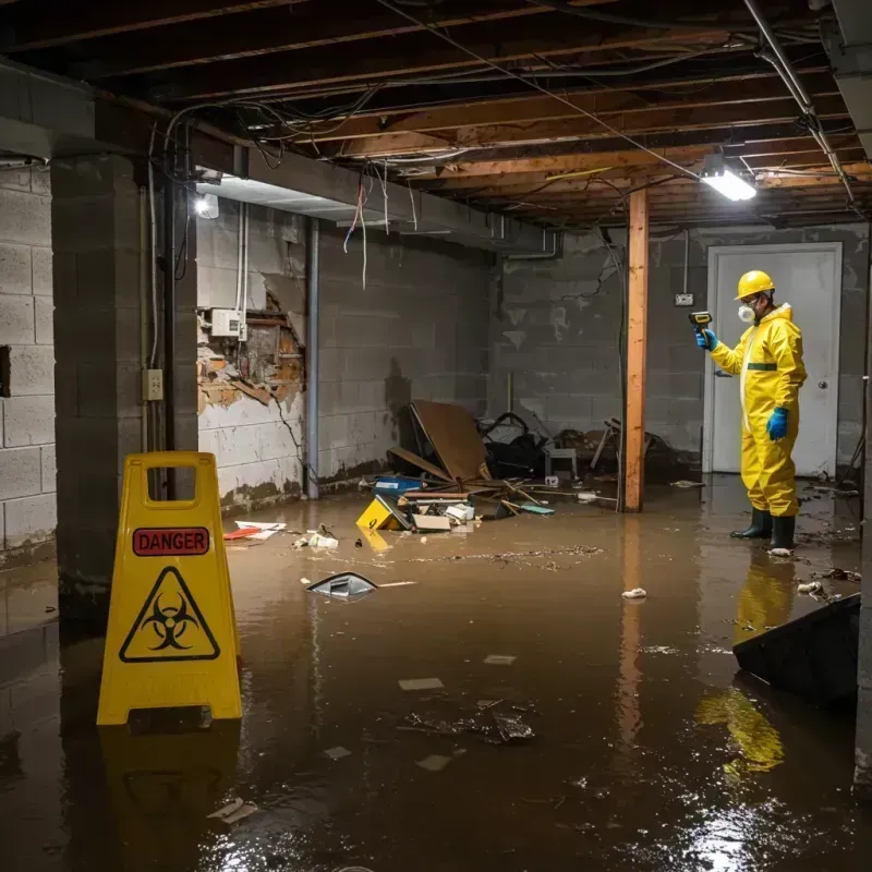 Flooded Basement Electrical Hazard in Gentry County, MO Property